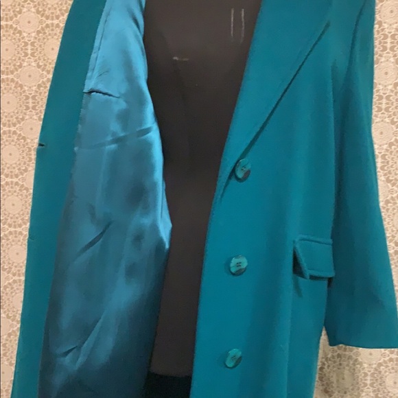 ❌SOLD❌London Fog blue trench coat - Picture 6 of 8